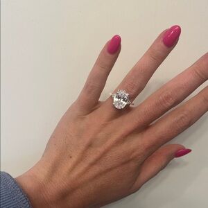 Zara Silver Ring with Clear Gemstone